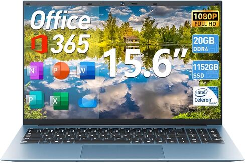 Laptop, 15.6 Inch Laptops Computer, 12GB DDR4 1024GB SSD with Celeron N5095 Processor(Up to 2.9GHz), FHD 1920x1080 Display, Webcam, USB 3.0, WiFi, Bluetooth 4.2(Gray) in Saudi Arabia