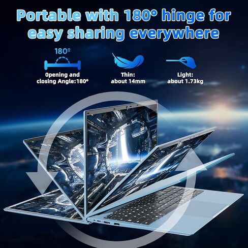 Laptop, 15.6 Inch Laptops Computer, 12GB DDR4 1024GB SSD with Celeron N5095 Processor(Up to 2.9GHz), FHD 1920x1080 Display, Webcam, USB 3.0, WiFi, Bluetooth 4.2(Gray) in Saudi Arabia