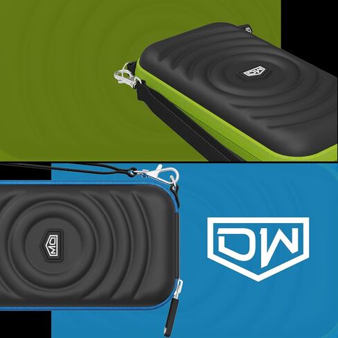 DW Original Darts Wallet, Dart Storage Case, Holds 6 Darts | EVA Quality Material, Protective Dart Cases, Professional Darts Accessories | Black/Green in Saudi Arabia