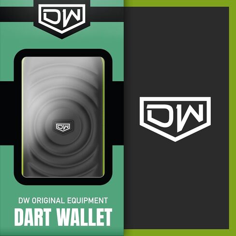 DW Original Darts Wallet, Dart Storage Case, Holds 6 Darts | EVA Quality Material, Protective Dart Cases, Professional Darts Accessories | Black/Green in Saudi Arabia