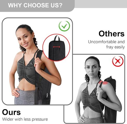 Yoga Mat Bag Carrier Side Mesh Zipper Pocket Waterproof Wet Compartment Lightweight Yoga Bag for Mat in Kuwait