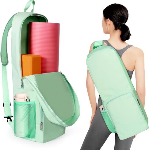 Yoga Mat Bag Carrier Side Mesh Zipper Pocket Waterproof Wet Compartment Lightweight Yoga Bag for Mat in Kuwait