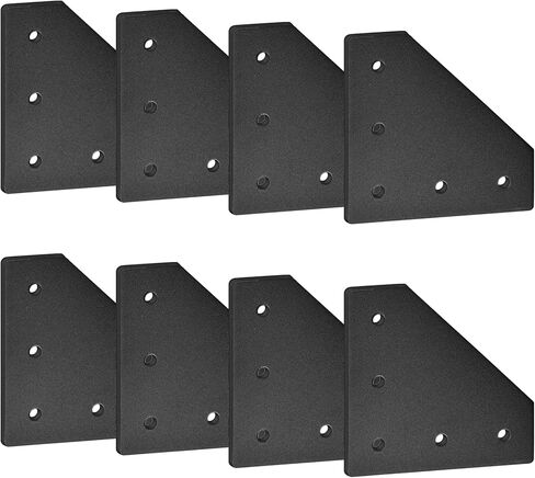 2020 Aluminum Extrusion Connector Bracket Set Included 8PCS Joint Plates,1Pcs M3 Wrench,40Pcs M5 T-Slot Nuts and 40Pcs M5x8mm Screws for 2020 Series Aluminum Profile 3D Printer Frame in Kuwait