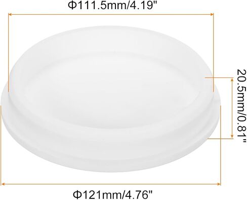 MECCANIXITY High Temp Silicone Plug Mount Dia 111.5mm/4.39 Inch t Shaped Rubber Stopper Hole Plugs for Powder Coating Plating Waterproof Sealing Plugs White Pack of 1 in Kuwait