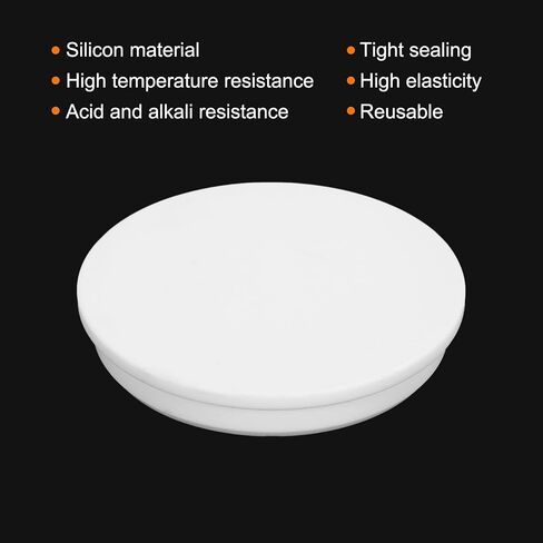 MECCANIXITY High Temp Silicone Plug Mount Dia 111.5mm/4.39 Inch t Shaped Rubber Stopper Hole Plugs for Powder Coating Plating Waterproof Sealing Plugs White Pack of 1 in Kuwait