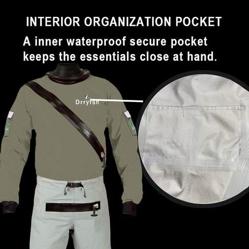 Mens Dry Suit Lightweight Drysuits for Paddling Fishing Boating Canoeing Rafting Touring Sailing in Kuwait