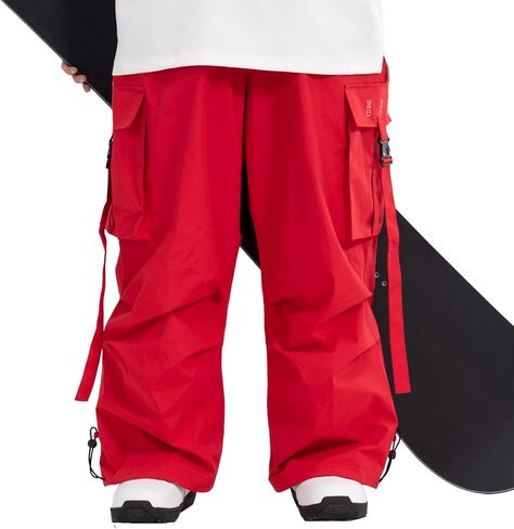 SNOWVERB Womens Mens Winter Warm Snow Baggy Waterproof Snowboard Pants Cargo Loose Fit Insulation Ski Pants in Saudi Arabia