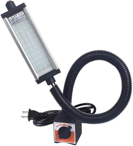 Magnetic Work Light, Led Machine Light, 44 LEDs Waterproof Magnetic Work Light with 19 inch Electroplated Gooseneck IP66 Waterproof 800 Lumen 120 Volt for Lathe Machine Tools Workbench in Kuwait