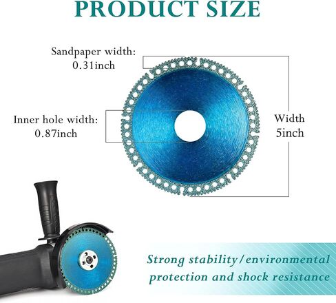 Mornajina ‎5 Packs 4 Inch Indestructible disc for Grinder, Indestructible Disc 2.2 for Angle Grinder 7/8" (Model 100/115/125), Cutting Discs for Smooth Cutting, Chamfering, Grinding of All Materials in Kuwait