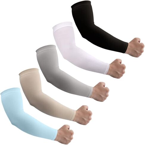 UV Sun Protection Arm Sleeves for Men & Women - Tattoo Cover Up - UPF 50 Cooling Sleeve for Golf, Cycling in Saudi Arabia