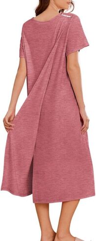 Deyeek Open Back Hospital Gowns for Women Post Shoulder Surgery Dress after Rotator Cuff Tear Away Adaptive Clothing in Kuwait
