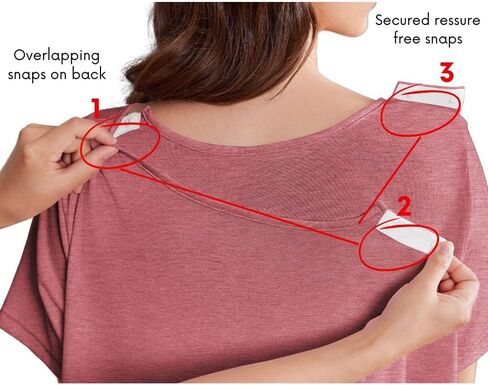 Deyeek Open Back Hospital Gowns for Women Post Shoulder Surgery Dress after Rotator Cuff Tear Away Adaptive Clothing in Kuwait