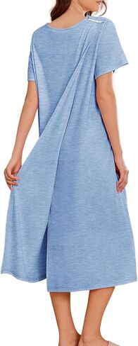 Deyeek Open Back Hospital Gowns for Women Post Shoulder Surgery Dress after Rotator Cuff Tear Away Adaptive Clothing in Kuwait