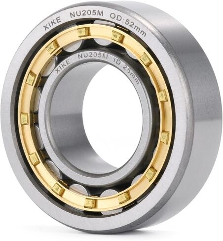 XIKE 1 Pcs NU205M Cylindrical Roller Bearings 25x52x15mm, Fits DIY/Motor/Turbines/Compressors/Reducer/Gearbox, Industrial/Agricultural/Engineering/Garden Machinery. in Saudi Arabia