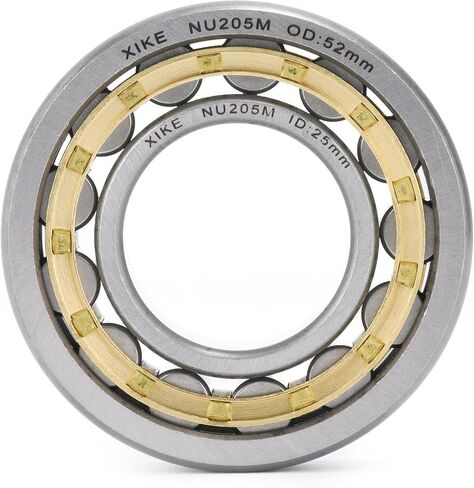 XIKE 1 Pcs NU205M Cylindrical Roller Bearings 25x52x15mm, Fits DIY/Motor/Turbines/Compressors/Reducer/Gearbox, Industrial/Agricultural/Engineering/Garden Machinery. in Saudi Arabia