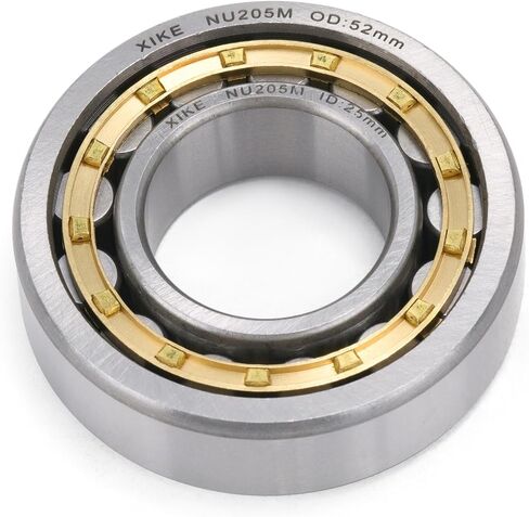 XIKE 1 Pcs NU205M Cylindrical Roller Bearings 25x52x15mm, Fits DIY/Motor/Turbines/Compressors/Reducer/Gearbox, Industrial/Agricultural/Engineering/Garden Machinery. in Saudi Arabia