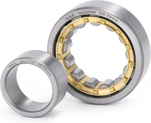 XIKE 1 Pcs NU205M Cylindrical Roller Bearings 25x52x15mm, Fits DIY/Motor/Turbines/Compressors/Reducer/Gearbox, Industrial/Agricultural/Engineering/Garden Machinery. in Saudi Arabia