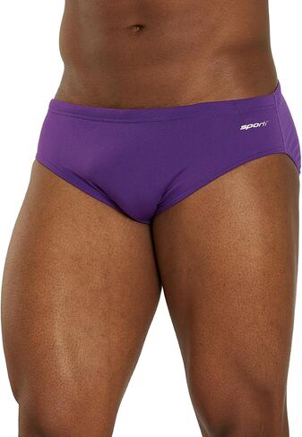 Sporti Men's Swim Briefs with Hydrolast Tech - Bathing Suit for Swimmer - Men's Athletic Swimwear Briefs for Lap Swimming in Kuwait