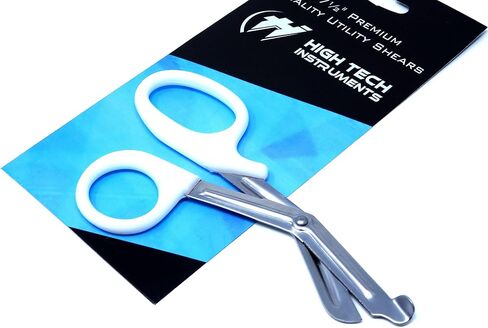 PARAMEDIC UTILITY RED BANDAGE FIRST AID TRAUMA EMT EMS SHEARS SCISSORS 7.25 INCH STAINLESS STEEL ( HTI BRAND) in Saudi Arabia