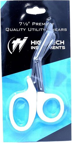 PARAMEDIC UTILITY RED BANDAGE FIRST AID TRAUMA EMT EMS SHEARS SCISSORS 7.25 INCH STAINLESS STEEL ( HTI BRAND) in Saudi Arabia