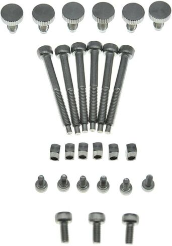 KAISH Whole Set Stainless Steel Tremolo Fine Tuner Screws String Insert Block Saddle Mounting Screws Locking Nut & String Lock Screws for FR in Kuwait