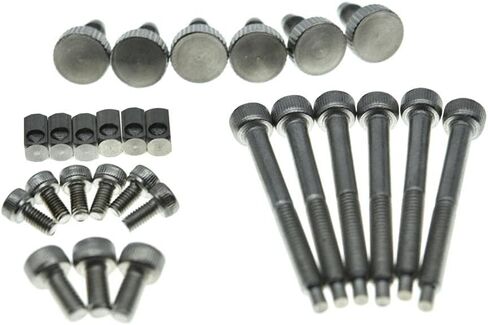 KAISH Whole Set Stainless Steel Tremolo Fine Tuner Screws String Insert Block Saddle Mounting Screws Locking Nut & String Lock Screws for FR in Kuwait