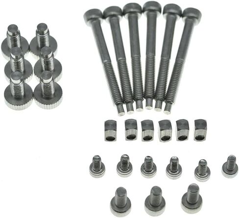 KAISH Whole Set Stainless Steel Tremolo Fine Tuner Screws String Insert Block Saddle Mounting Screws Locking Nut & String Lock Screws for FR in Kuwait