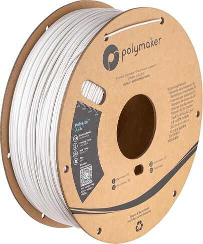 Polymaker ASA Filament 1.75mm Black, 1kg ASA 3D Printer Filament, Heat & Weather Resistant - ASA 3D Filament Perfect for Printing Outdoor Functional Parts, Dimensional Accuracy +/- 0.03mm in Kuwait