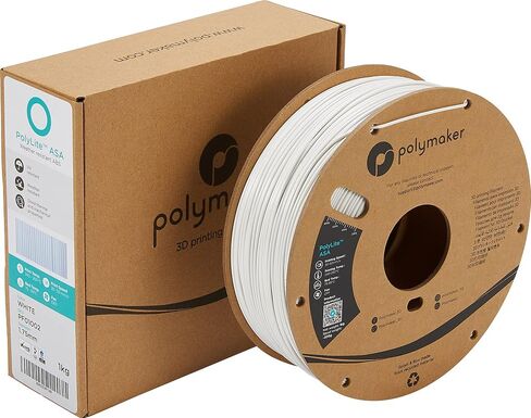 Polymaker ASA Filament 1.75mm Black, 1kg ASA 3D Printer Filament, Heat & Weather Resistant - ASA 3D Filament Perfect for Printing Outdoor Functional Parts, Dimensional Accuracy +/- 0.03mm in Kuwait