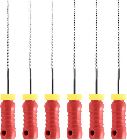 JMU Endodontic Root Canal K Files, Stainless Steel Hand Use K-Files 31mm, 6pcs/Box (1, #15 (31mm)) in Kuwait