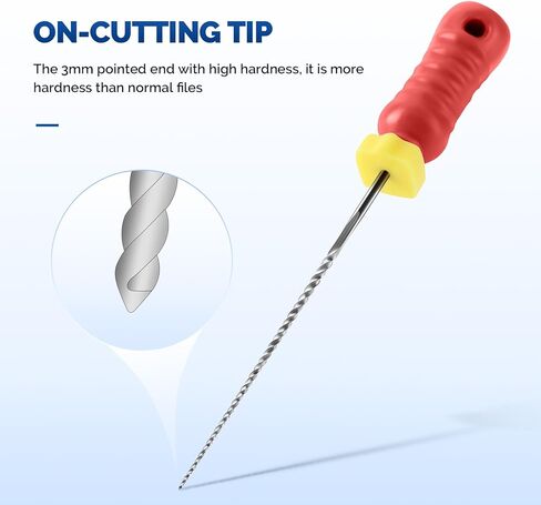 JMU Endodontic Root Canal K Files, Stainless Steel Hand Use K-Files 31mm, 6pcs/Box (1, #15 (31mm)) in Kuwait