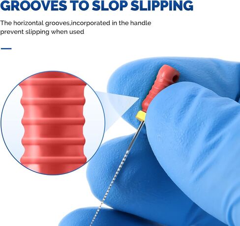 JMU Endodontic Root Canal K Files, Stainless Steel Hand Use K-Files 31mm, 6pcs/Box (1, #15 (31mm)) in Kuwait