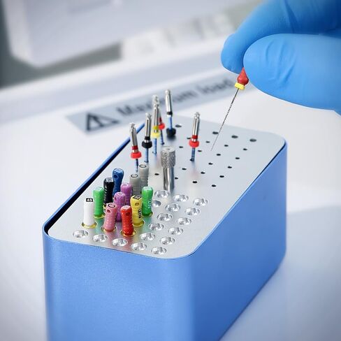 JMU Endodontic Root Canal K Files, Stainless Steel Hand Use K-Files 31mm, 6pcs/Box (1, #15 (31mm)) in Kuwait