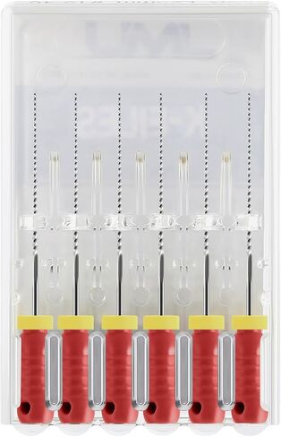 JMU Endodontic Root Canal K Files, Stainless Steel Hand Use K-Files 31mm, 6pcs/Box (1, #15 (31mm)) in Kuwait