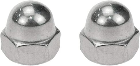 Coshar 20Pcs 1/4-20 Acorn Cap Nuts Hex Nut,18-8 304 Stainless Steel Hex Dome Cap Nut,Plain Finish in Kuwait