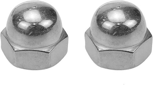 Coshar 20Pcs 1/4-20 Acorn Cap Nuts Hex Nut,18-8 304 Stainless Steel Hex Dome Cap Nut,Plain Finish in Kuwait