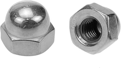 Coshar 20Pcs 1/4-20 Acorn Cap Nuts Hex Nut,18-8 304 Stainless Steel Hex Dome Cap Nut,Plain Finish in Kuwait