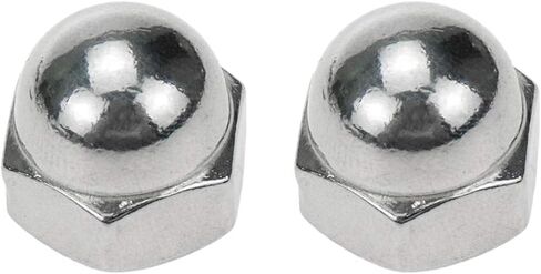 Coshar 20Pcs 1/4-20 Acorn Cap Nuts Hex Nut,18-8 304 Stainless Steel Hex Dome Cap Nut,Plain Finish in Kuwait