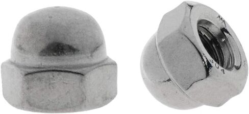 Coshar 20Pcs 1/4-20 Acorn Cap Nuts Hex Nut,18-8 304 Stainless Steel Hex Dome Cap Nut,Plain Finish in Kuwait
