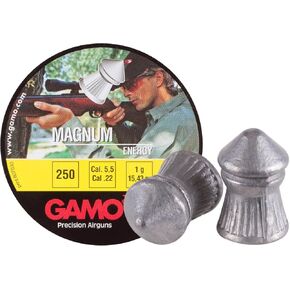 Gamo Magnum .22 Cal, 15.43 Grains, Pointed, 250ct