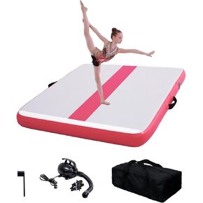 Tuxedo Sailor Inflatable Gymnastics Tumbling Mat with Motorized Pump/Gymnastics Mat Bag/Training/Recreation
