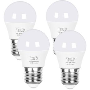 Vgogfly LED Bulb 3W 25 Watt Equivalent Light Bulbs Night Stand Table Lamp Warm White 2700K LED Energy Saving E26 Medium Screw Base for Home Light 4 Pack