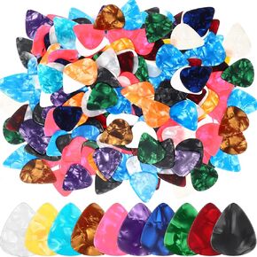 Yeshone 600 Pcs Guitar Picks Celluloid Guitar Pick Plectrums Guitar Picks for Acoustic Guitar Plectrum Guitar Pick Acoustic Guitar Picks for Electric Guitars(10 Colors,0.46, 0.71, 0.96 mm)