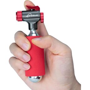 Co2 Bike Tire Inflator, Bike Co2 Inflator, Co2 Bike Pump,Quick & Easy,Presta & Schrader Valve Compatible,for Road & Mountain Bikes,Insulated Sleeve Included- No Co2 Cartridges Included