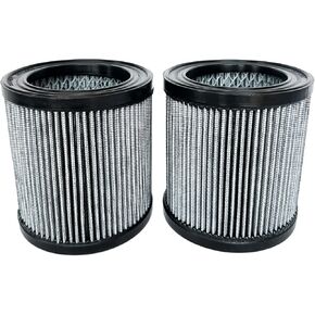 2 Pcs 2023400852 Air Filter Compatible with Quincy Air Compressor 2023-4008-52 2023400859 S1027 P05051A 51291, High-Efficiency Pleated Air Filter Element Replacement Part