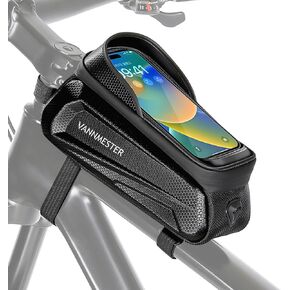Bike Bag for Phone Screen Touchable Bicycle Bag Phone Mount Bag Bicycle Accessories for Men Women Bike Pouch Storage Bag for Phones up to 6.8''