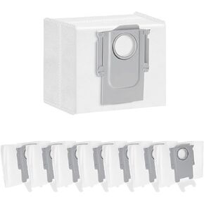 8 Pack Dust Bags Compatible with Roborock S7,S7 MaxV UItra,S7ProUItra,S8,S8+,S8 Pro UItra,Q7+,Q7 Max+,Q5,Q5+,T8,T8PluS Robot Vacuum,3 L Large Capacity Disposable Bag Accessories Set (8)