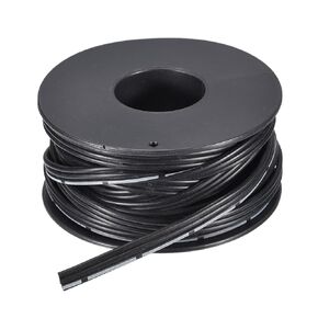 MECCANIXITY 22AWG Silicone Ribbon Cable 3Pin 22 Gauge Flat Cable Flexible Silicone Wire 6m/20ft Black Stranded Tinned Copper Wire for Model Plane, Model Car, Electric Appliance