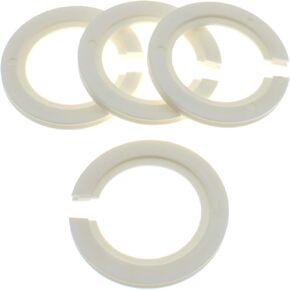 6 Pcs Lamp Shade Reducing Rings with Buckle E27 to E14 Lamp Holder Ring Adapter [FDXGYH, White]