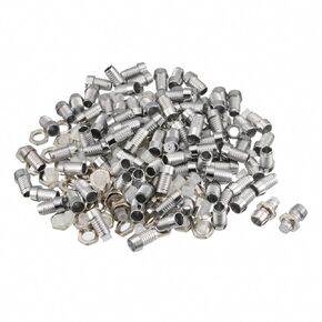 uxcell 100pcs 3mm LED Lamp Holder Light Bulb Socket Zinc Alloy for Light-emitting Diode Lighting